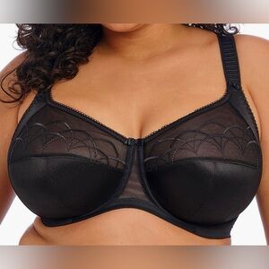 NWT Elomi Black Cate Underwire Bra 34HH